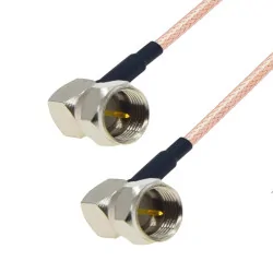 Pigtail F plug / F plug RG316 50om 2m ANGLE