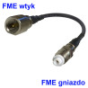 Pigtail FME socket / FME plug 1m