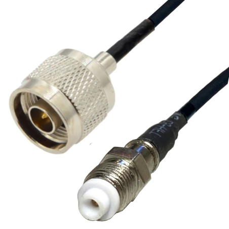 Pigtail FME socket / N plug 50cm
