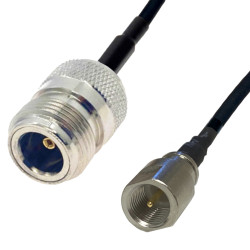 Pigtail FME plug/N socket 1m