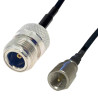 Pigtail FME plug/N socket 2m