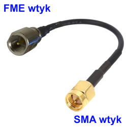 Pigtail FME wtyk / SMA wtyk RG174 20cm
