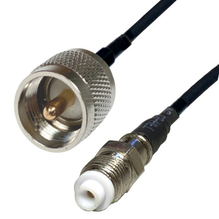 Pigtail FME socket / UHF plug 5m