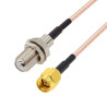 Pigtail F socket / SMA plug RG316 5m