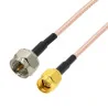 Pigtail F plug / SMA plug RG316 2m