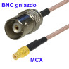 Pigtail MCX plug - BNC socket RG316 20cm v2