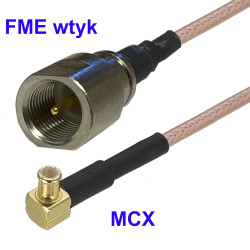 Pigtail MCX - FME wtyk RG316 20cm