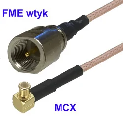 Pigtail MCX - mufa FME RG316 20cm