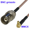 Pigtail MMCX wtyk - BNC gniazdo RG316 20cm