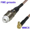 Pigtail MMCX mufa - priza FME RG316 20cm