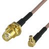 Pigtail MMCX plug - SMA socket RG178 10cm V4