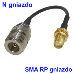 Pigtail N socket / SMA-RP socket 5m