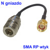 Zásuvka Pigtail N / zástrčka SMA-RP 20cm