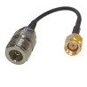 Pigtail N socket / SMA-RP plug 2m