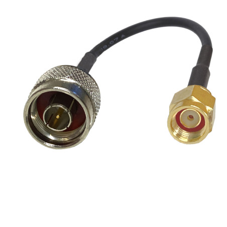 Pigtail N plug / SMA-RP plug 1m