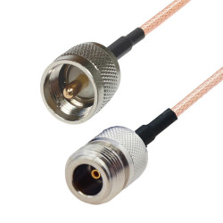 Pigtail N socket / UHF plug RG316 50cm