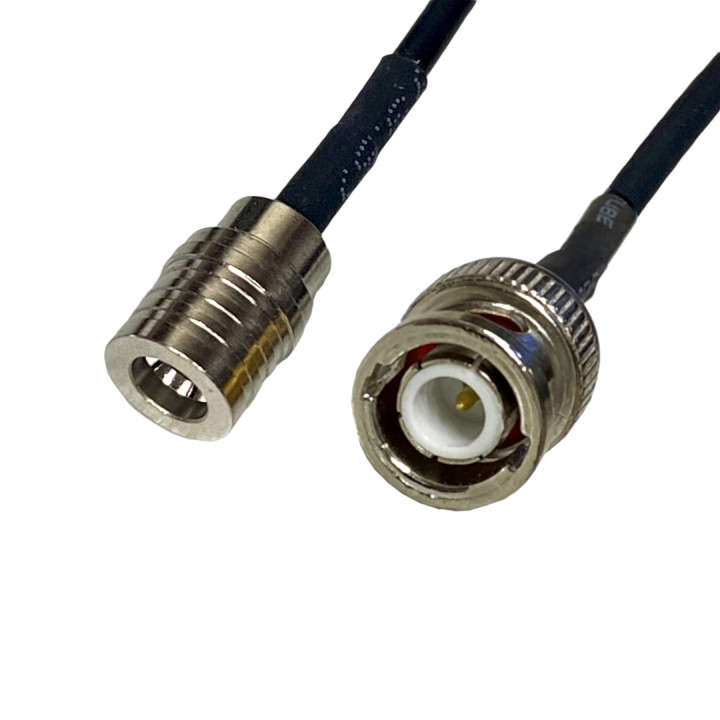 Pigtail QMA plug / BNC plug 20cm RG174