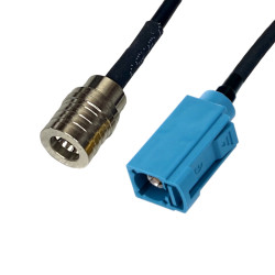 Pigtail QMA plug / FAKRA socket 20cm RG174
