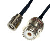 Pigtail QMA plug / UHF socket 20cm RG174