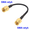 Pigtail SMA wtyk / SMA wtyk RG174 - 50cm