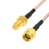 Pigtail SMA socket / SMA RP plug RG178 50cm
