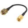 Pigtail SMA plug / SMA-RP plug RG174 - 50cm