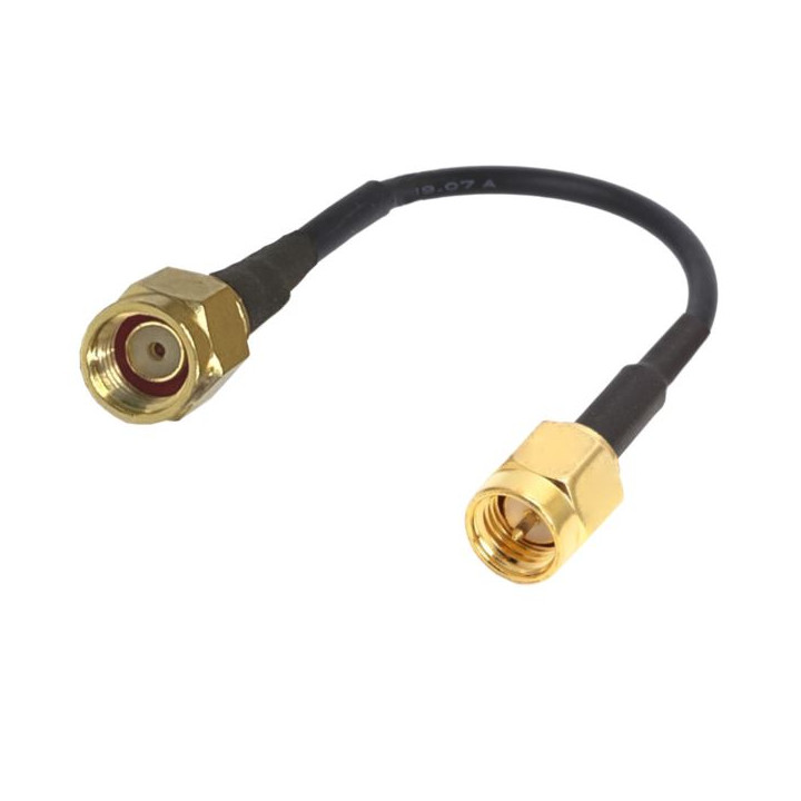 Pigtail SMA plug / SMA-RP plug RG174 - 2m