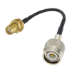 Pigtail SMA socket / TNC plug RG174 2m