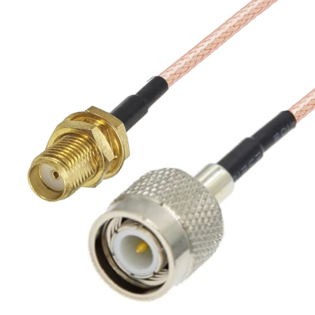 Pigtail SMA socket / TNC plug RG316 3m