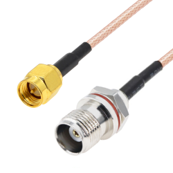 Pigtail SMA plug/TNC socket RG316 1m