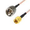 Pigtail SMA plug / UHF plug RG316 2m