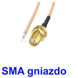 Pigtail SMA gniazdo 10cm RG178 