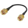 Pigtail SMA-RP plug / SMA-RP plug RG174 - 50cm