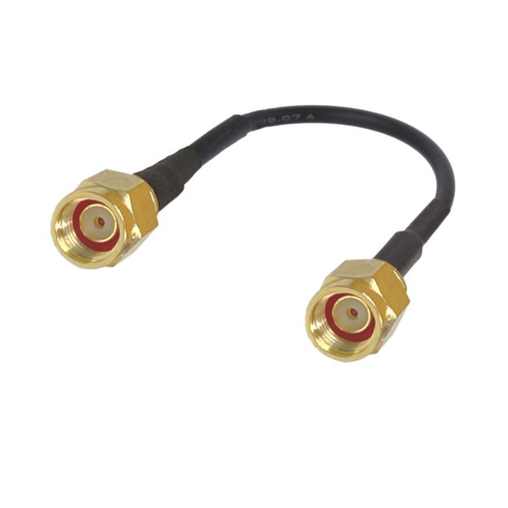 Pigtail SMA-RP plug / SMA-RP plug RG174 - 2m