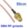 Pigtail SMA-RP gniazdo 50cm RG316