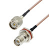 Pigtail TNC socket / TNC plug RG316 4m