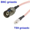 Pigtail TS9 gniazdo / BNC gniazdo 15cm RG316