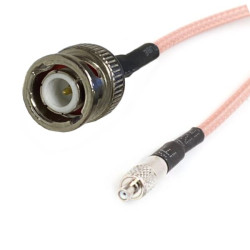 Pigtail TS9 socket / BNC plug 15cm RG316