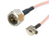 Pigtail TS9 plug / F plug 15cm RG316