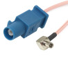 Pigtail TS9 plug / FAKRA plug 15cm RG174