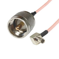 Pigtail TS9 socket / UHF plug 15cm RG316