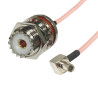 Pigtail TS9 plug / UHF socket 15cm RG316