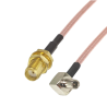 Pigtail adapter TS9 plug / SMA socket RG316 20cm