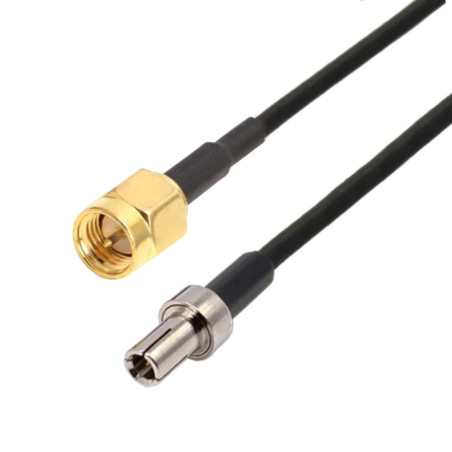 Antenna cable TS9 plug / SMA plug RG174 1m v2