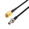 Kabel antenowy TS9 wtyk / SMA wtyk RG174 1m v2