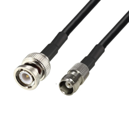 Antenna cable BNC plug / TNC socket RG58 2m