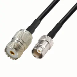 Anténní kabel BNC zásuvka / UHF zásuvka RG58 3m