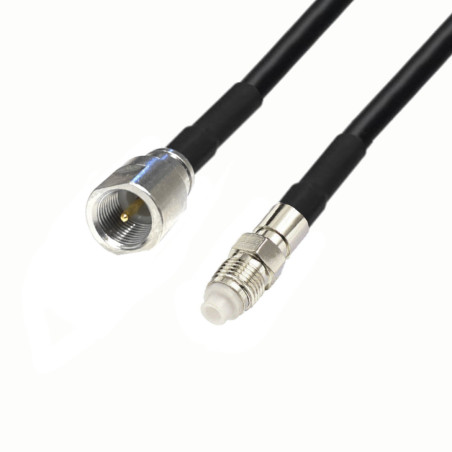 Antenna cable FME socket / FME plug RG58 1m
