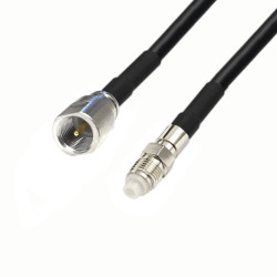 Antenna cable FME socket / FME plug RG58 15m