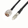 Antenna cable FME socket / N plug RG58 15m